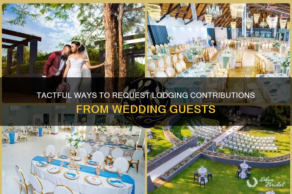 how to ask wedding guests for lodging money