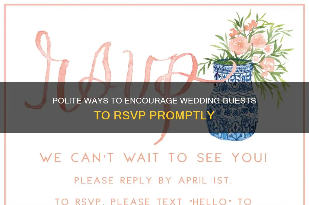 how to ask wedding guests to rsvp