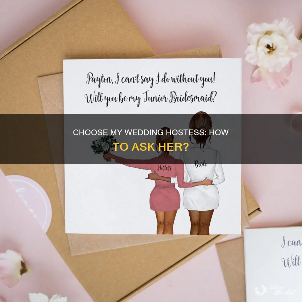 how to ask will you be my wedding hostess