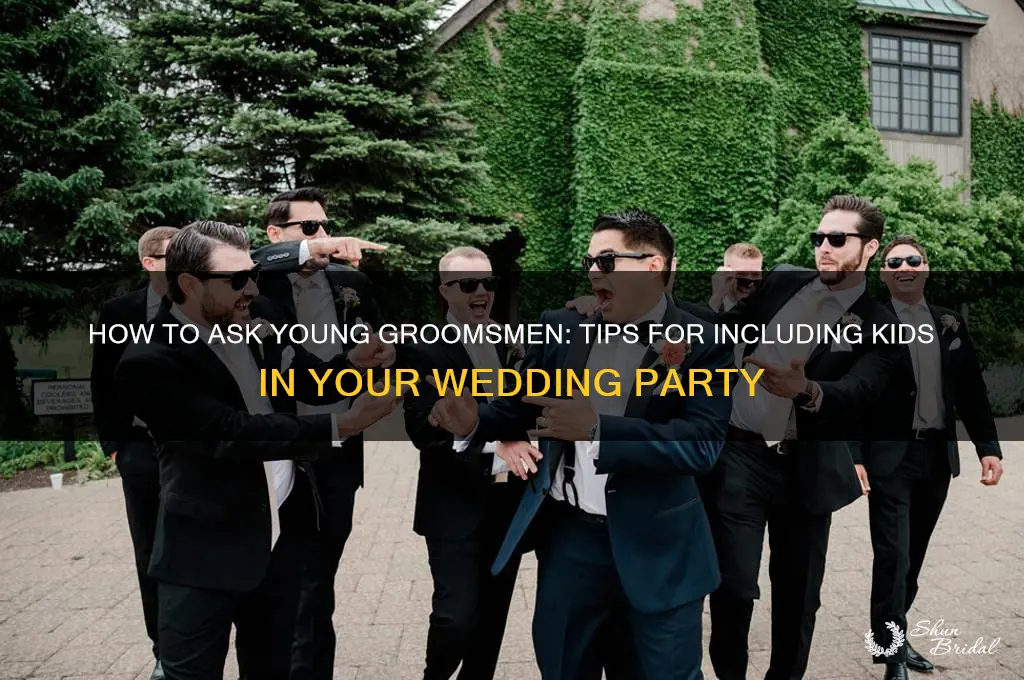 how to ask young groomsmen