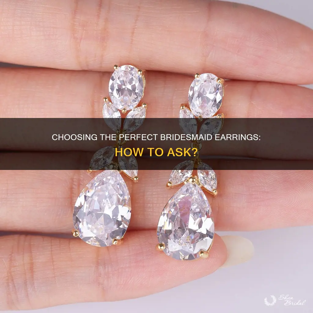 how to ask your bridesmaids earrings