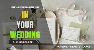 How to Invite Your Cousin to Be Part of Your Wedding Party