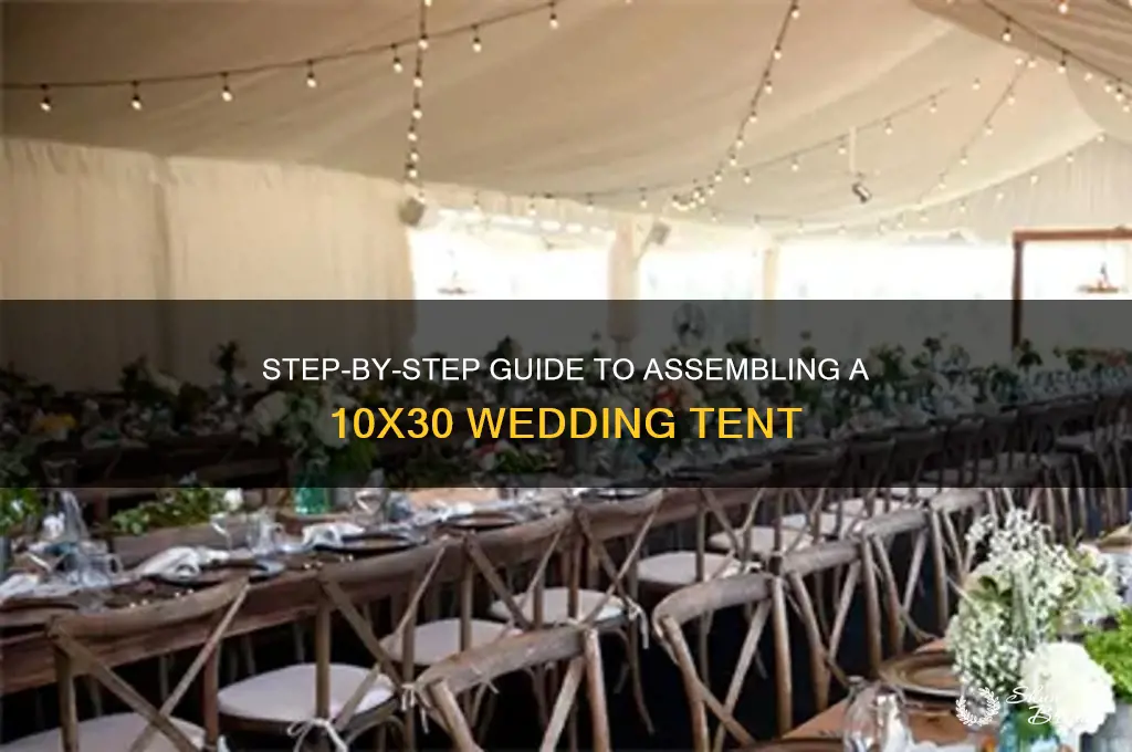 how to assemble a 10 30 wedding tent