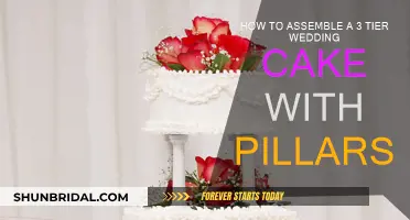 Assembling a Grand Pillar Wedding Cake