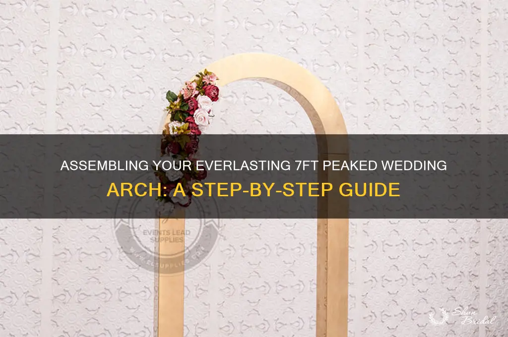 how to assemble everlasting 7ft peaked wedding arch