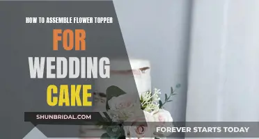 Assembling a Floral Wedding Cake Topper: A Step-by-Step Guide