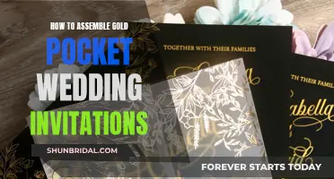 Assembling Gold Pocket Wedding Invites: A Step-by-Step Guide