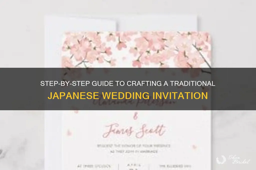 how to assemble japanese wedding card