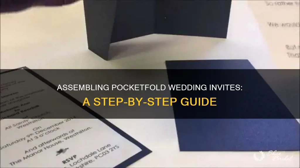 how to assemble pocketfold wedding invitations