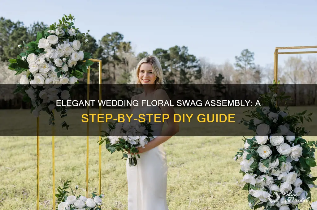 how to assemble wedding floral swag