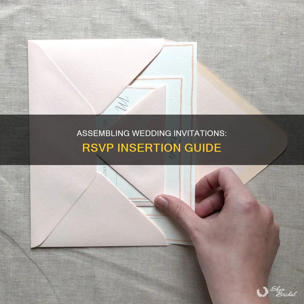 how to assemble wedding invitation with rsvp