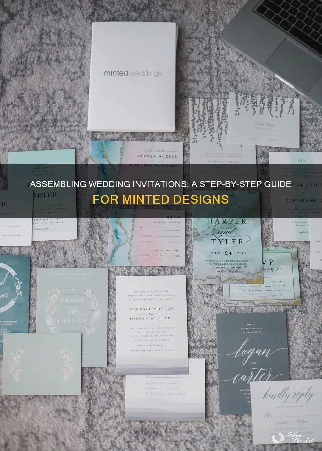 how to assemble wedding invitations minted