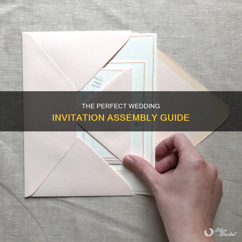 how to assemble wedding invitations properly