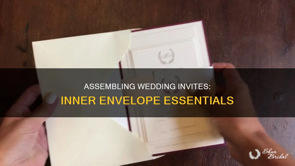 how to assemble wedding invitations with inner envelope