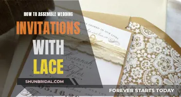 Assembling Wedding Invitations: Adding Lace for a Delicate Touch