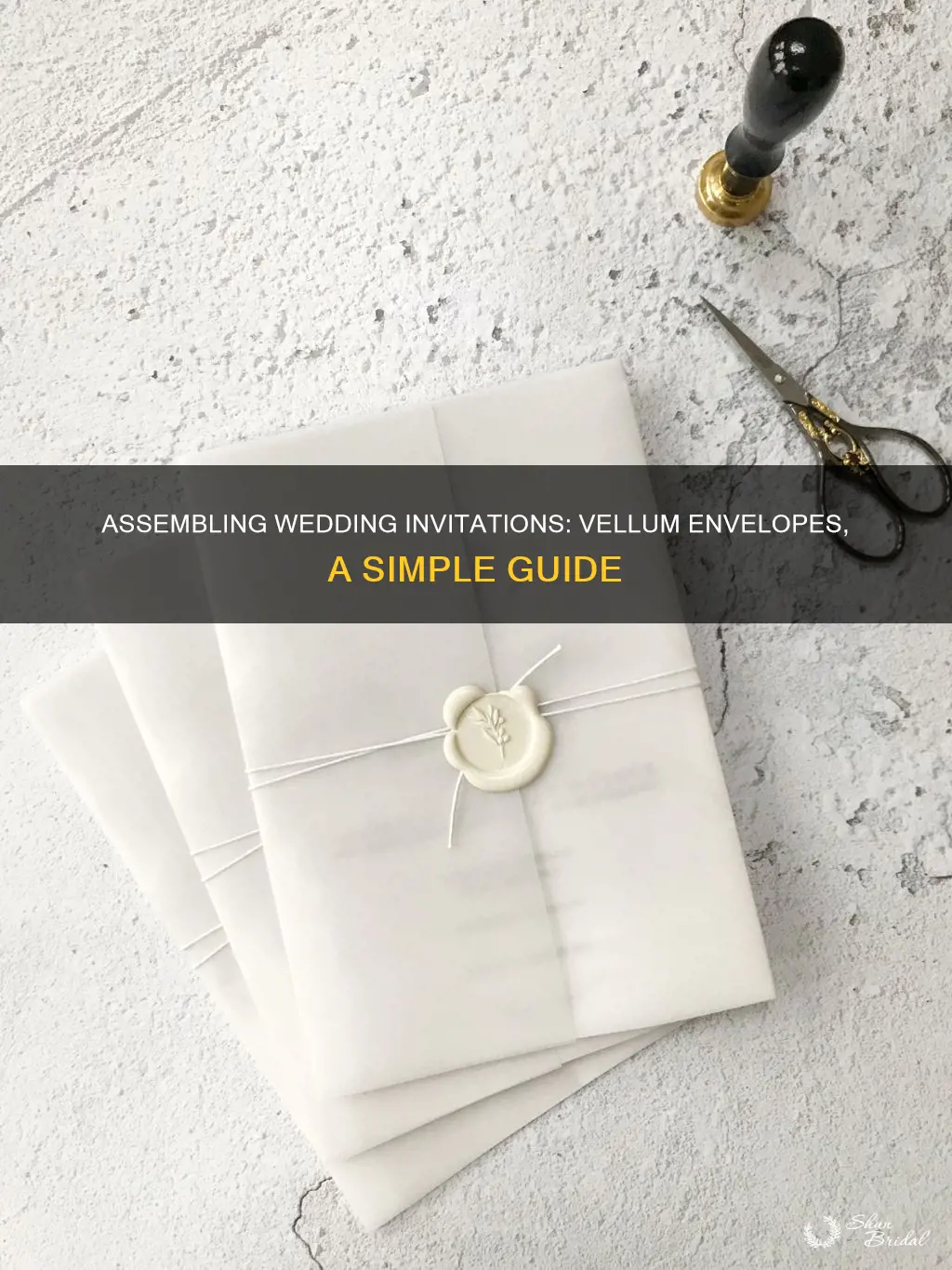 how to assemble wedding invitations with vellum