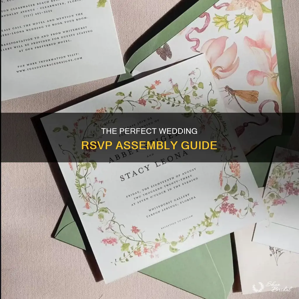 how to assemble wedding rsvp