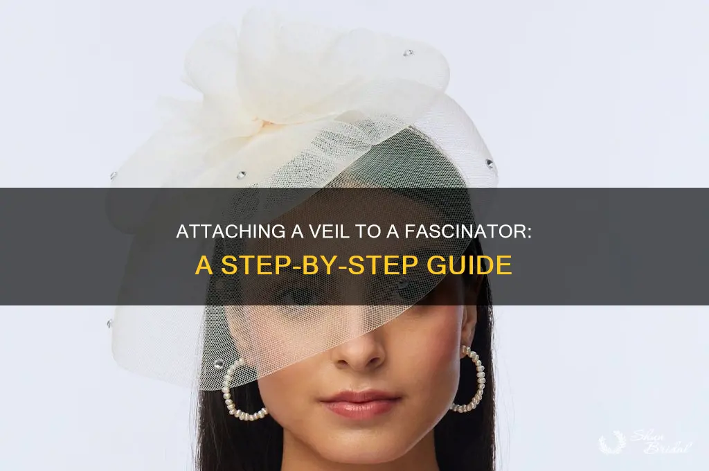 how to attach a veil to a fascinator