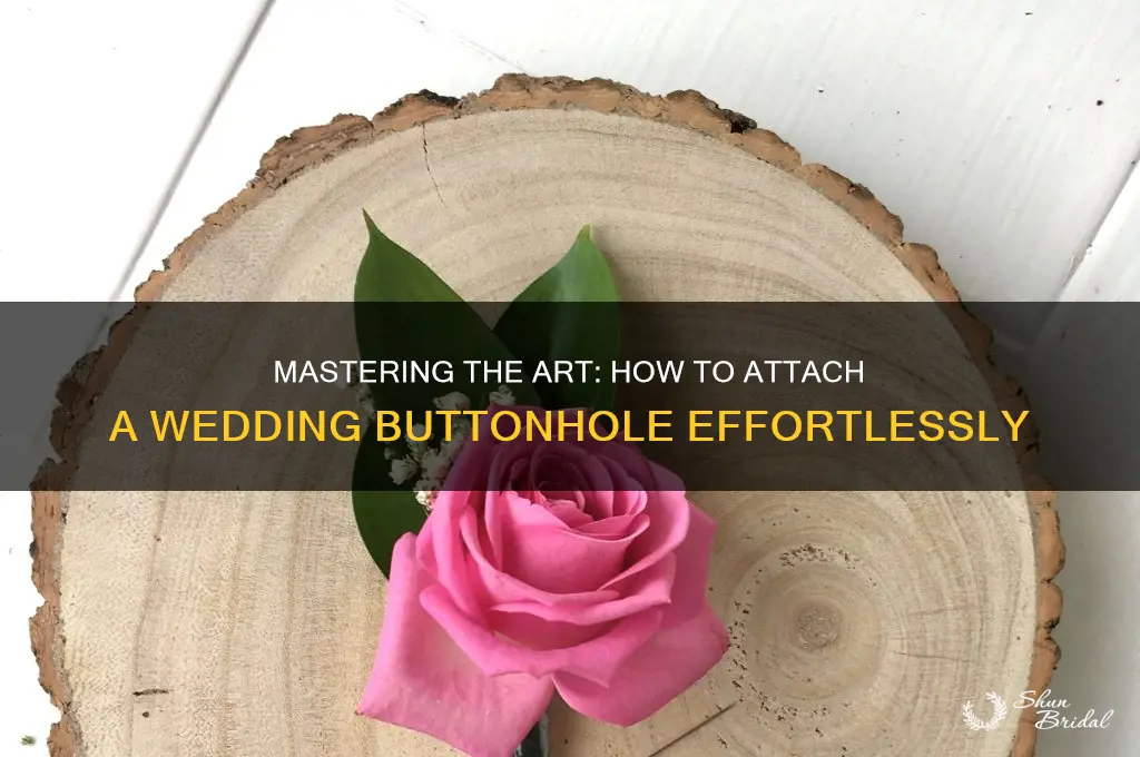 how to attach a wedding buttonhole