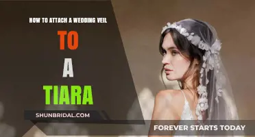 Elegant Veil Attachment: Securing Your Wedding Veil to a Tiara
