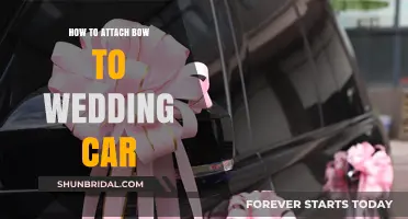 Elegant Wedding Car Decor: Attaching the Perfect Bow with Ease