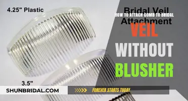 Attaching a Comb to Your Bridal Veil: A Blusher-Free Guide