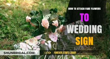 Attaching Artificial Flowers to Wedding Signs: A Creative Guide