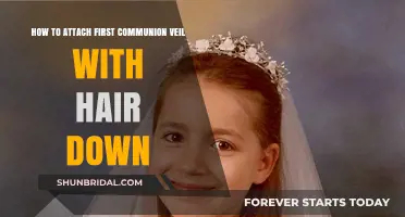 Elegant First Communion Veil Attachment Tips for Hair Down Styles