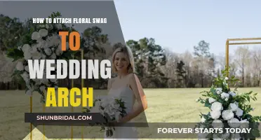 Elegant Wedding Arch Decor: Attaching Floral Swag Step-by-Step Guide