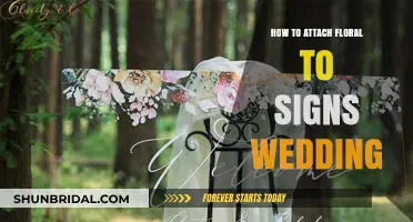 Elegant DIY Wedding Signs: Attaching Florals for a Stunning Look