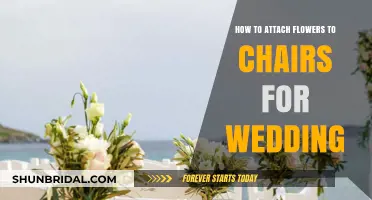 Attaching Flowers to Chairs for Your Dream Wedding