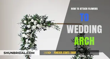 Wedding Arch Flowers: Securely Attaching the Blooms