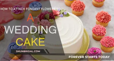 Attaching Fondant Flowers: Wedding Cake Perfection