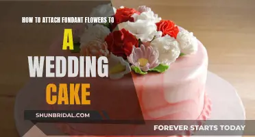 Attaching Fondant Flowers: Wedding Cake Perfection