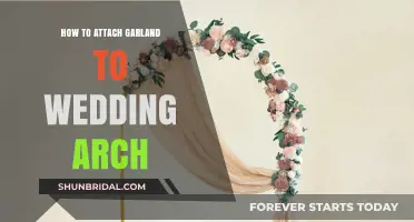 Elegant Tips for Securing Garland to Your Wedding Arch