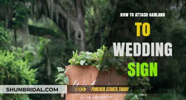 Elegant Tips for Attaching Garland to Your Wedding Sign
