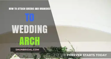 Elegant Wedding Arch Decor: Attaching Greens and Branches for a Stunning Look