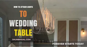 Elegant Wedding Table Lighting: Creative Ways to Attach Lights