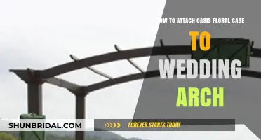 Attaching Oasis Floral Cage to Wedding Arch: A Step-by-Step Guide