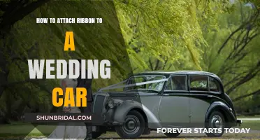 Elegant Wedding Car Decor: Attaching Ribbon for a Stunning Look