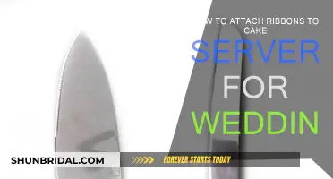 Attaching Ribbons to a Cake Server for Your Wedding