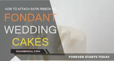 Attaching Satin Ribbon to Your Fondant Wedding Cake