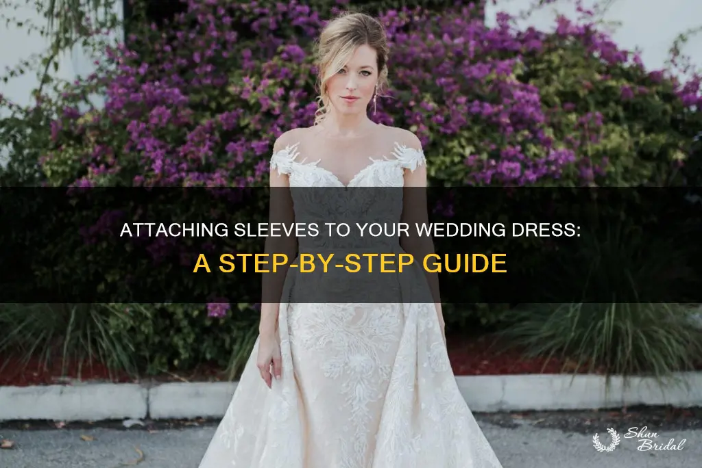 how to attach sleeves to a wedding dress