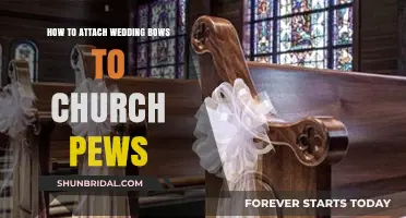 Elegant Church Pew Decor: Attaching Wedding Bows for a Perfect Ceremony
