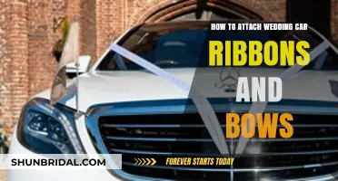 Elegant Wedding Car Decor: Attaching Ribbons and Bows Step-by-Step
