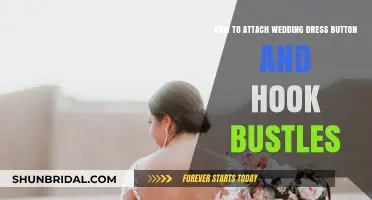 Attaching Wedding Dress Bustles: Buttons and Hooks Explained
