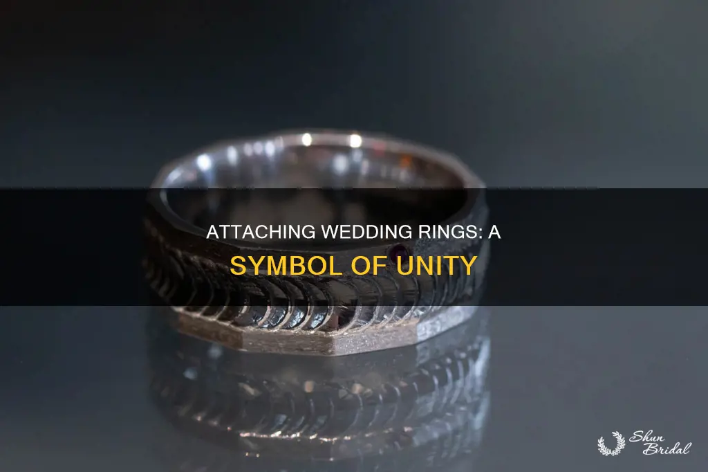 how to attach wedding rings together