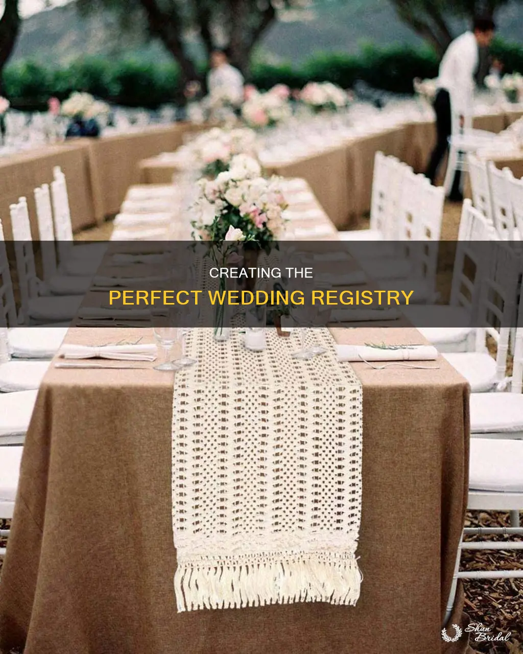 how to attacke wedding registry