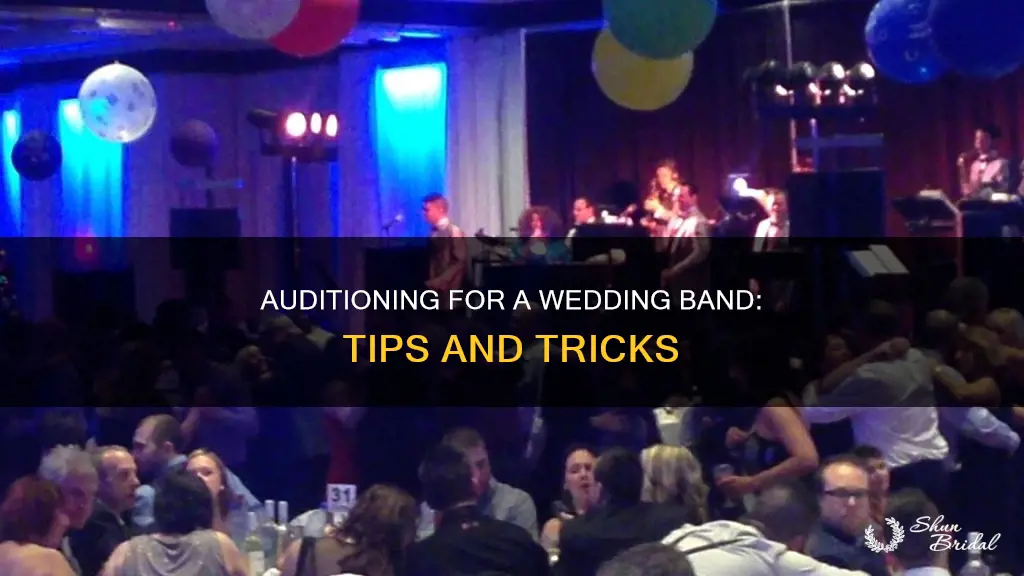 how to audition for a wedding band