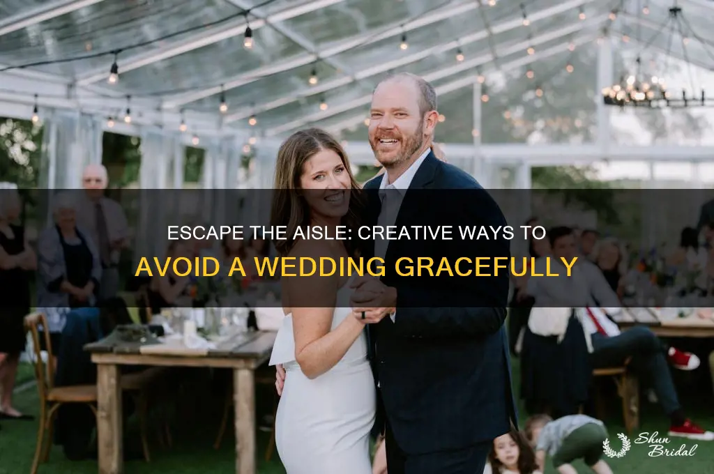 how to avoid a wedding